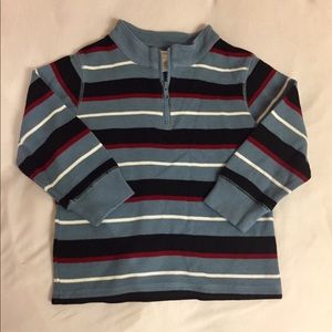Toddler Boy's Gymboree Striped 1/4 Zip Sweater